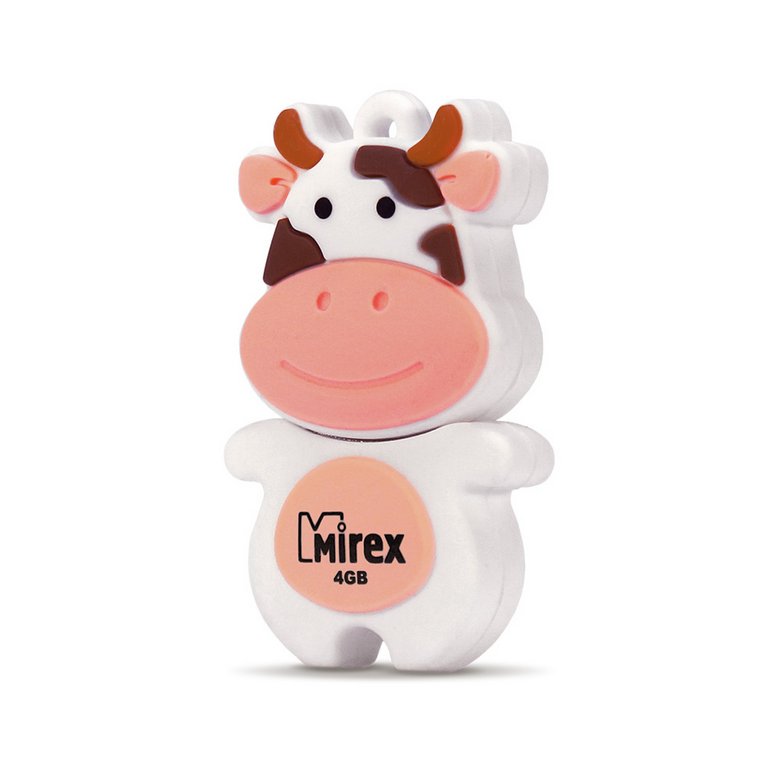 Флеш-диск  4Gb  Mirex Cow Peach USB 2.0