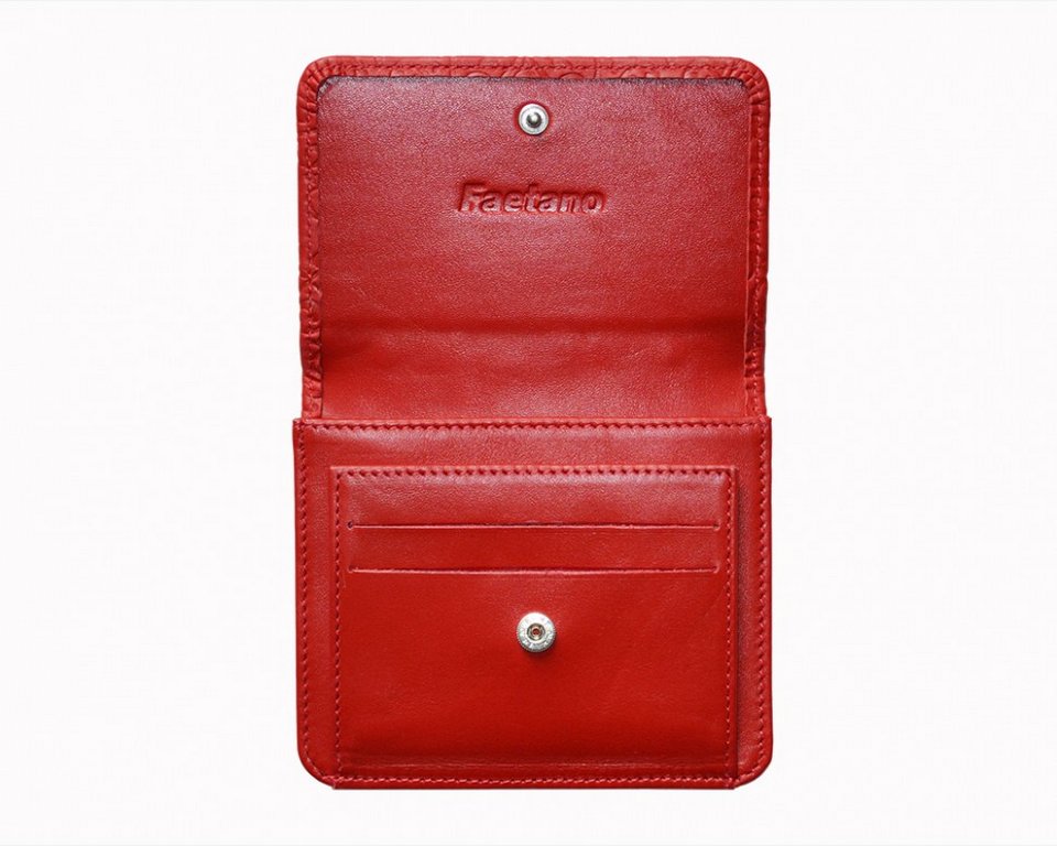 Портмоне D.Morelli женское "Энжи" мини, нат.кожа, красное