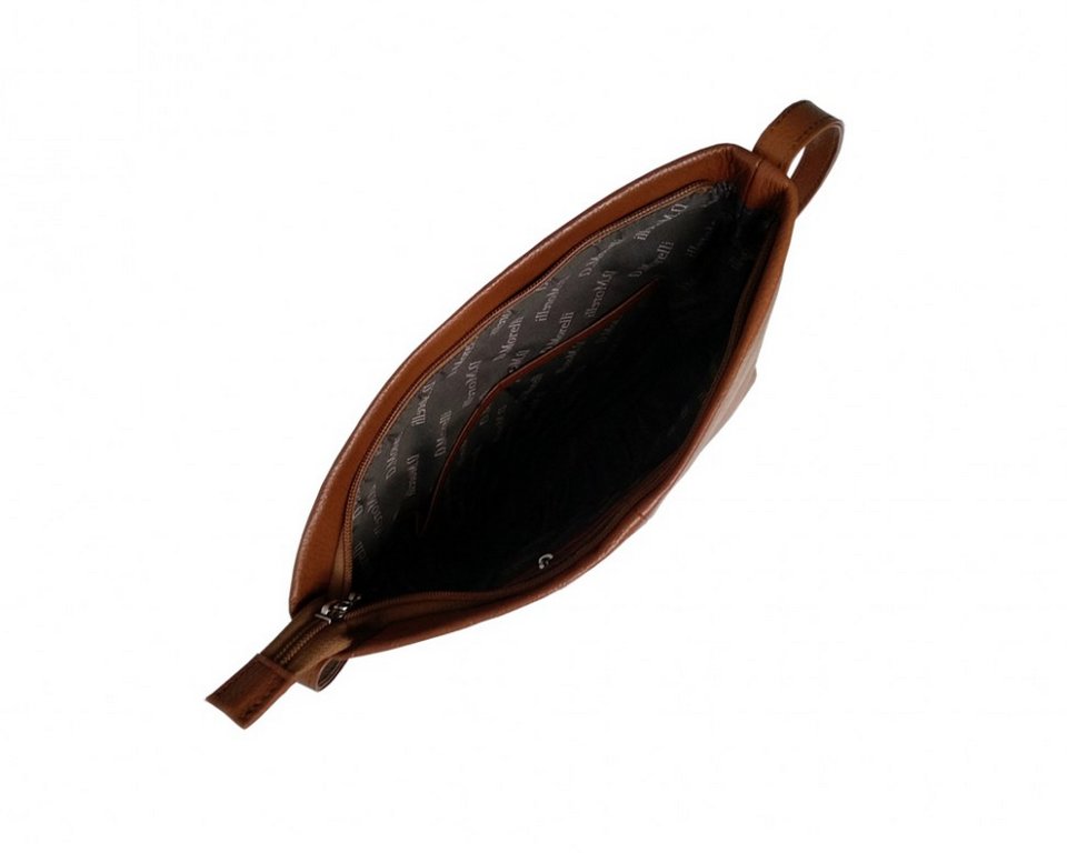 Сумка женская  D.Morelli, нат. кожа, средняя коричневая 26,5*24*6 см