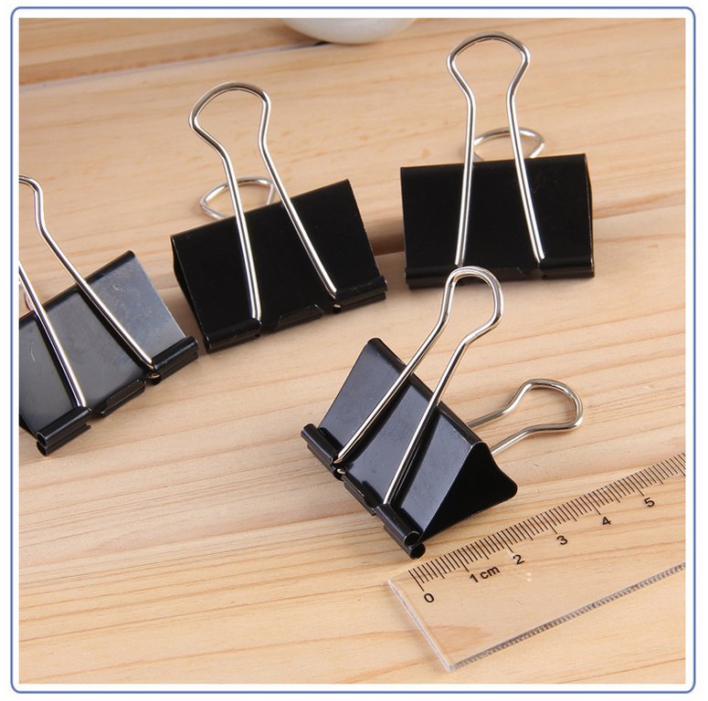 Зажим для бумаг 51 мм черный