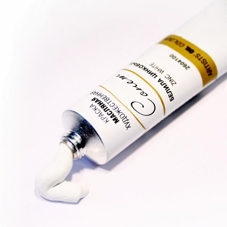 Краска масляная художественная 46мл белила цинковые Сонет