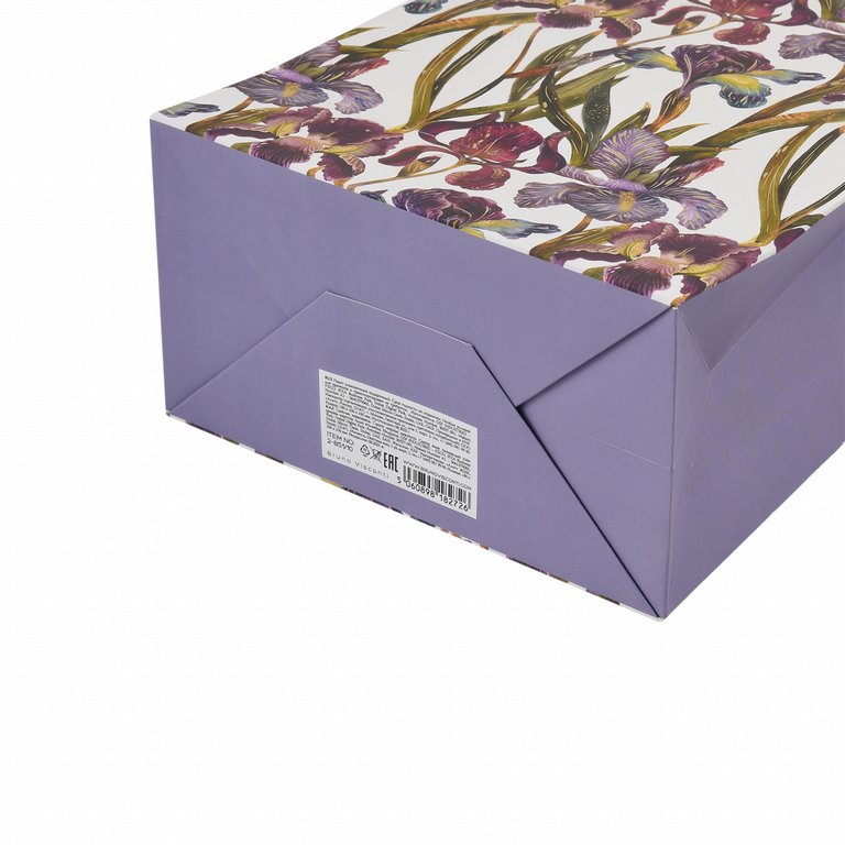 Пакет бумажный 18*23см матовый "Flora. Ирисы" BrunoVisconti