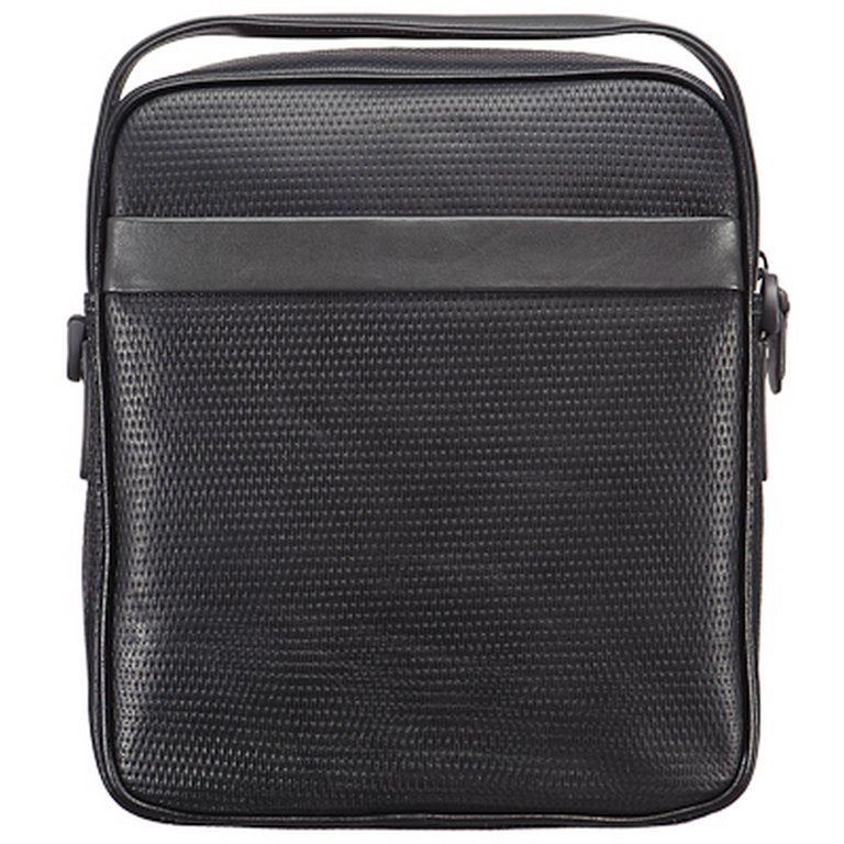 Сумка мужская Dr.Koffer 25*28*7см, на плечевом ремне, черная