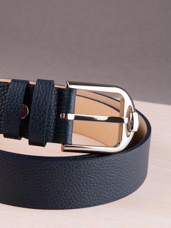 Ремень Alliance нат. кожа,  ширина 40мм, океан