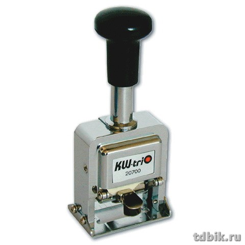 Нумератор автоматич., 7-и разр., 4,2 мм, метал. KW-trio