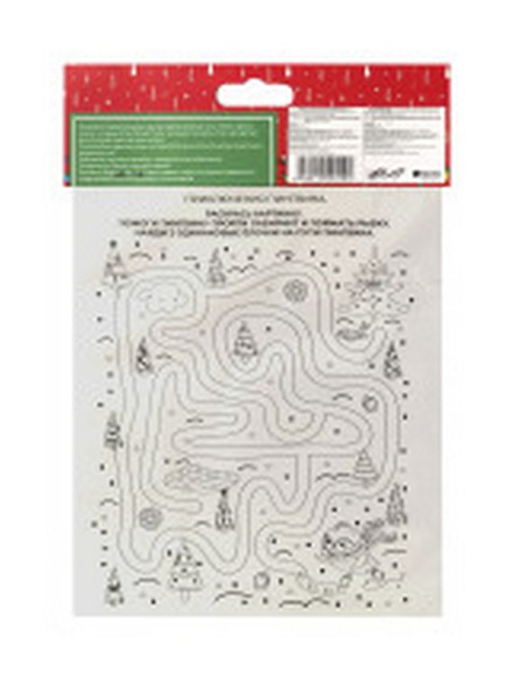 Украшение оконное "Снежный город" с глиттером 15,5х17,5 см