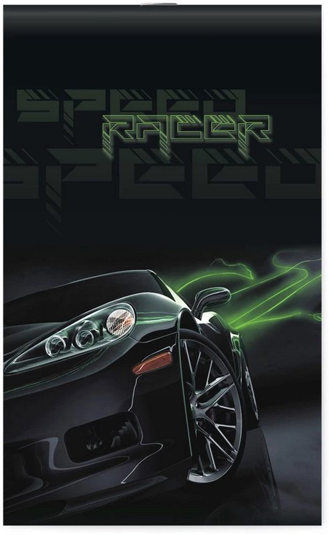 Блокнот А6  30л., 102*162 мм, на скрепке Lamark "Speed Racer"