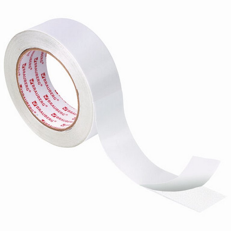 Скотч двухсторонний (полипроп. основа) 38 мм*25 м BRAUBERG, 90 мкм