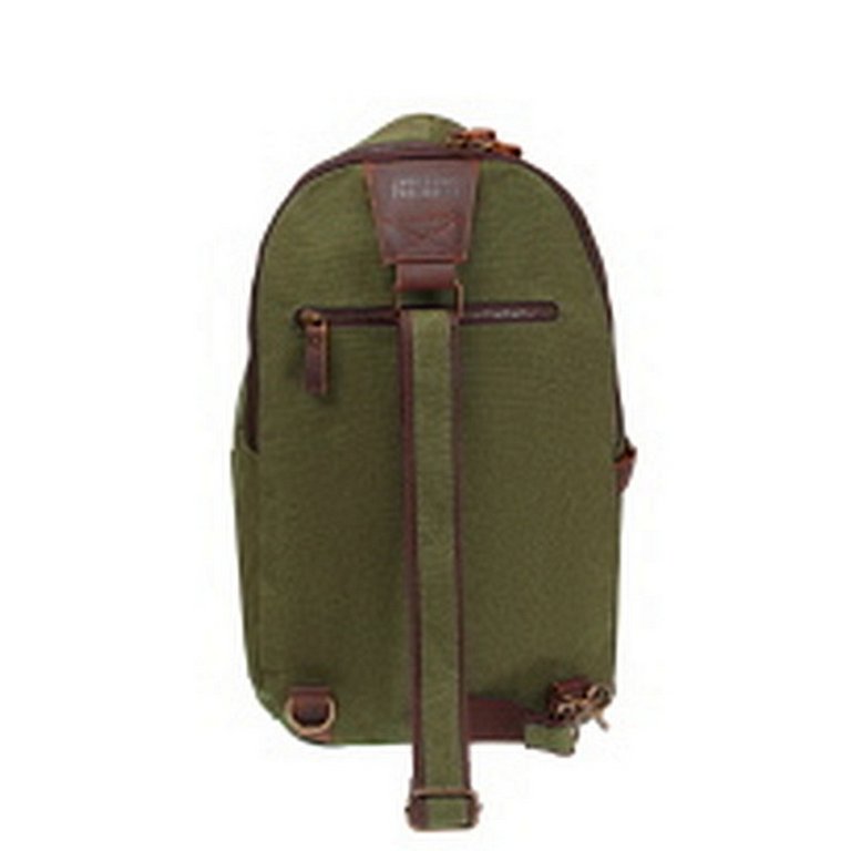 Рюкзак молодежный мужской  Dr.Koffer натуральная кожа/текстиль 43*23*15см, хаки