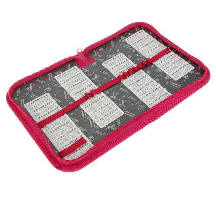 Пенал 1 отд. для девочки Hatber "Кеды" 190*130 (ткань)