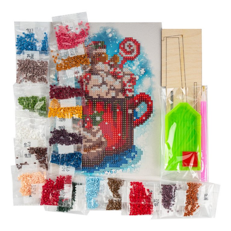 Алмазная мозаика 15*20см "Сладости" LORI