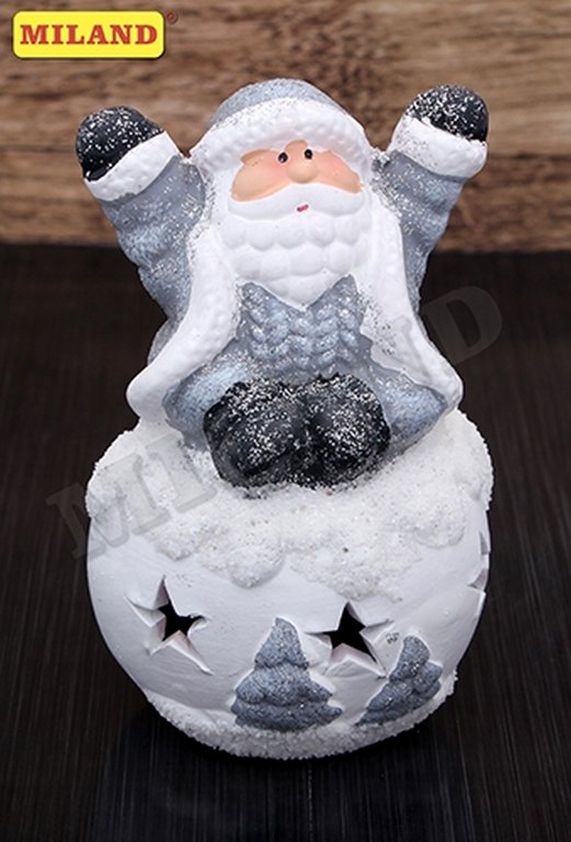 Сувенир новогодний "Дедушка Мороз", с подсветкой, 23х23х4.5 см