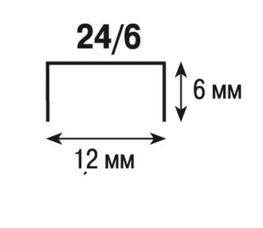 Степлер 24/6 до 30л Erich Krause ECO ассорти (глубина 55мм)