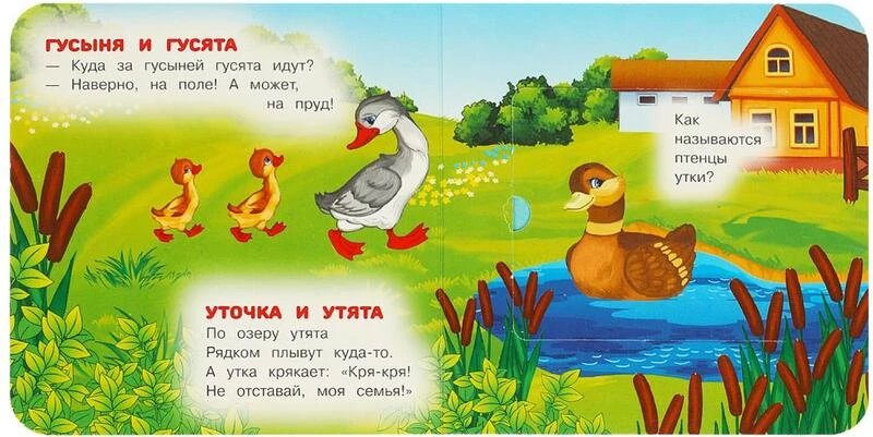 Книга картонная с окошками "Мамы и малыши" 12*12 см, УМка