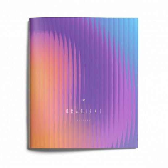 Тетрадь 48 лист кл. А5 на скрепке, софт тач "LOREX GLASS GRADIENT"