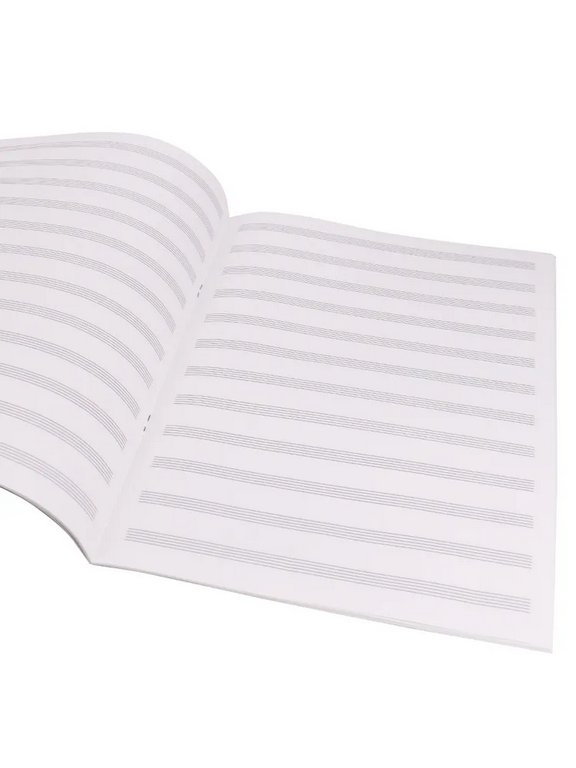 Тетрадь для нот 24 л., А4 на скрепке "НОТЫ И КЛАВИШИ" вертикальная