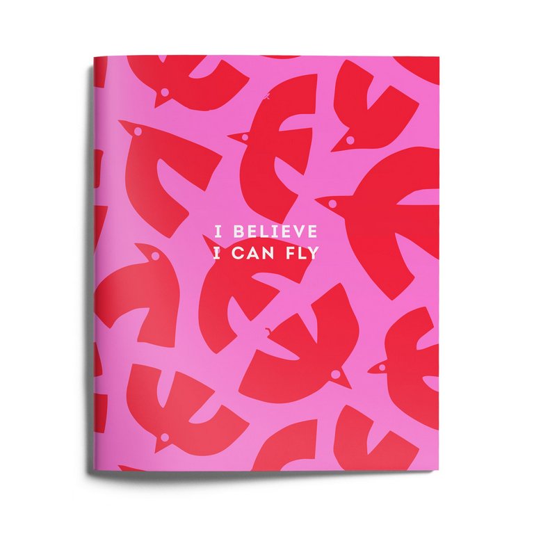 Тетрадь 48 лист кл. А5 на скрепке LOREX "JOY" мел. карт. запечатка форзаца, soft touch