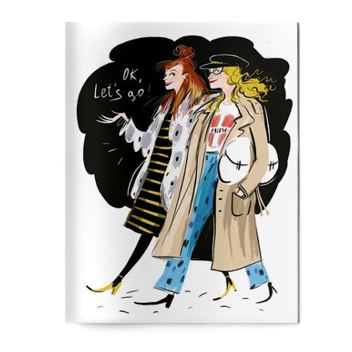 Тетрадь 30 лист кл. А6 на сшивке "СТИЛЬНЫЕ ДЕВЧОНКИ"