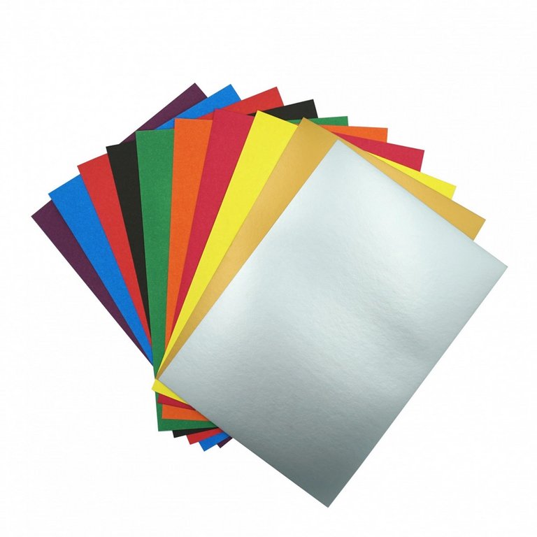 Набор цв. картона А4 10 лист 10 цв. (2 мет.) "Феечки"