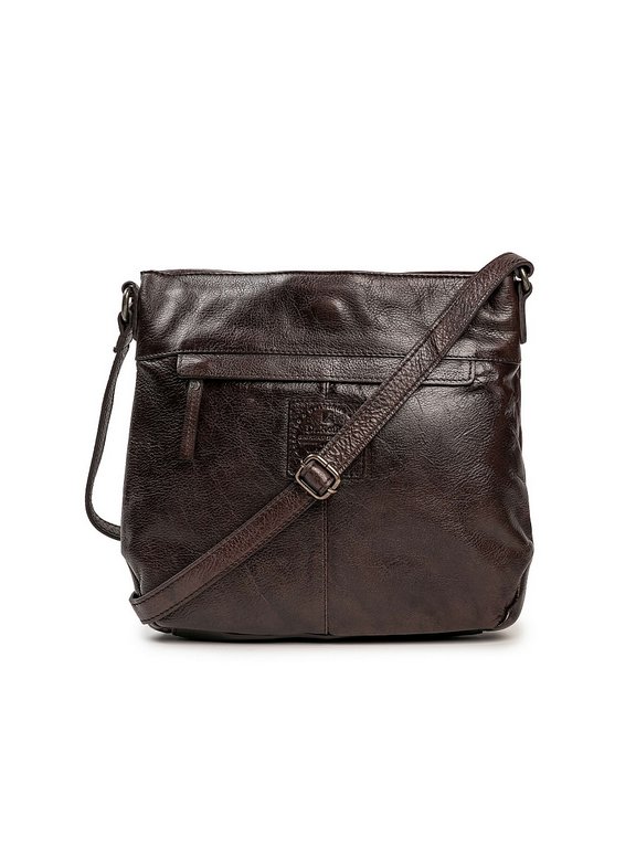 Сумка женская Dr.Koffer 28х26х7см см, нат.кожа коричневая