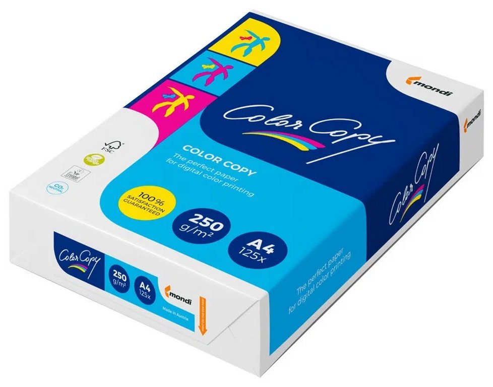 Бумага для полноцв. печати Color Copy А4 (210*297мм) 250 гр. (125л)