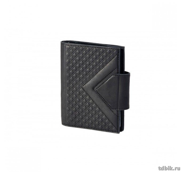 Бумажник для автодокументов Макей, нат. кожа, цвет черный