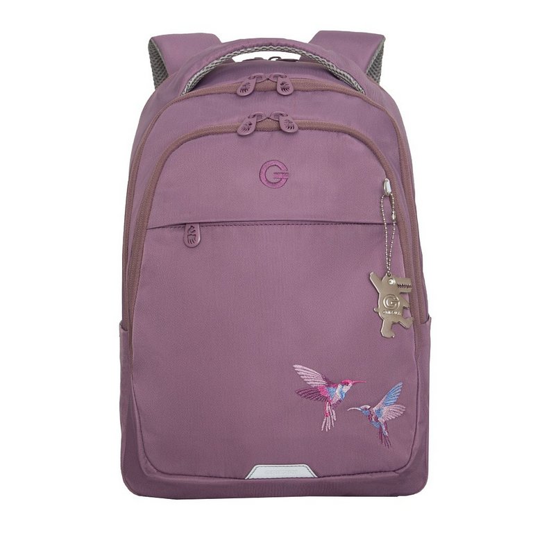 Рюкзак школьный для девочки Grizzly 29*40*18 см, фиолетовый