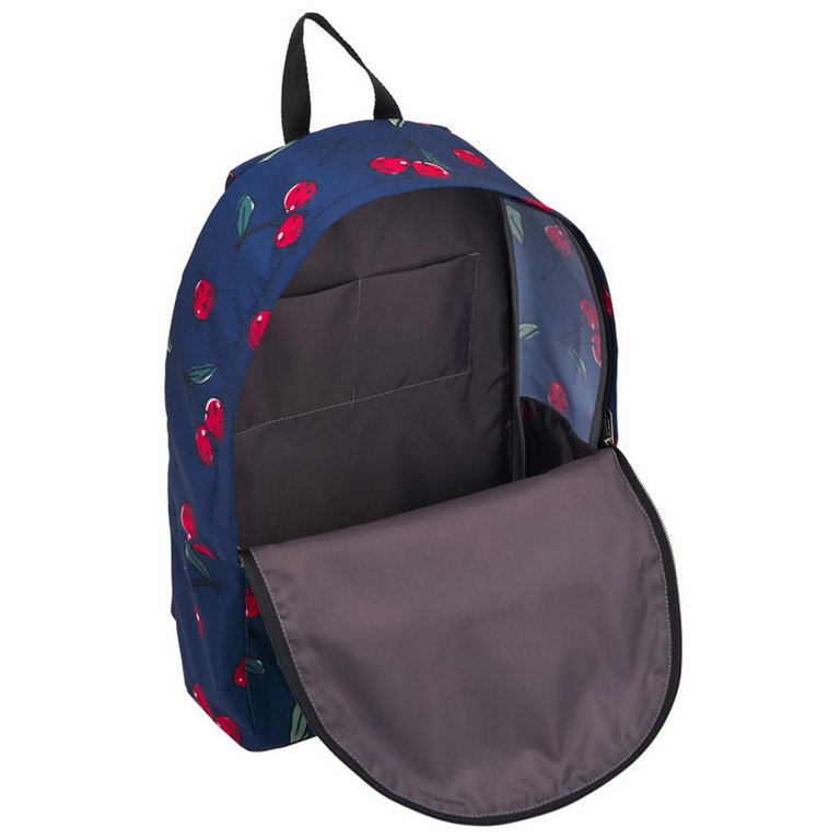 Рюкзак молодежный женский ErichKrause EasyLine "Cherryfall" 17 л., 39*29*13, синий