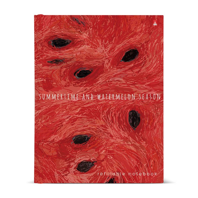 Тетрадь 80 лист кл. А5 на кольцах со сменным блоком "EXOTIC FRUITS. АРБУЗ"