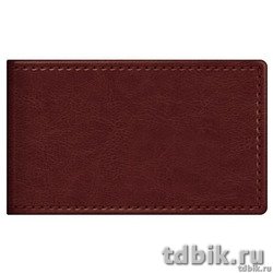 Визитница Hatber "SARIF" 7*11,2см на 12 визиток, бордо