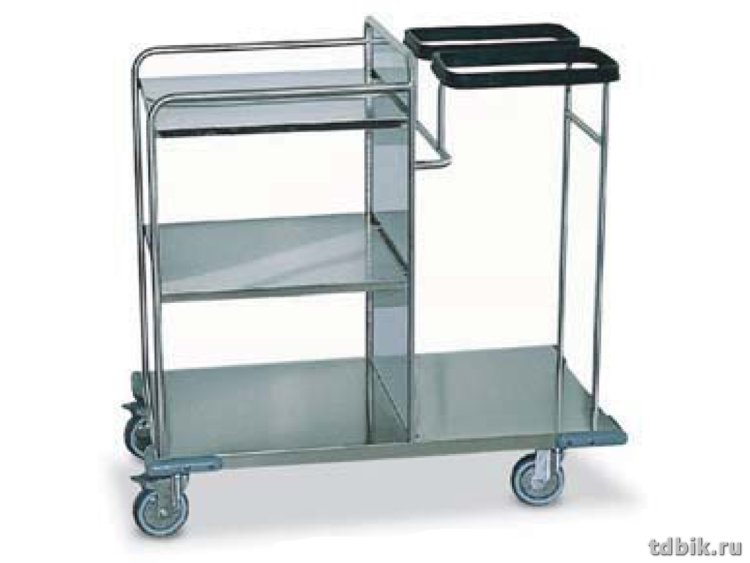 Тележка медицинская 50*80*95, цвет белый