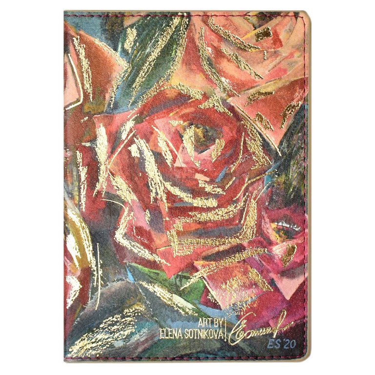 Набор подарочный Escalada Обложка для паспорта+ключница "Движение красного"