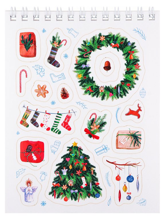 Набор наклеек 150 шт "Мой Новый год" 16л., А6, MILAND