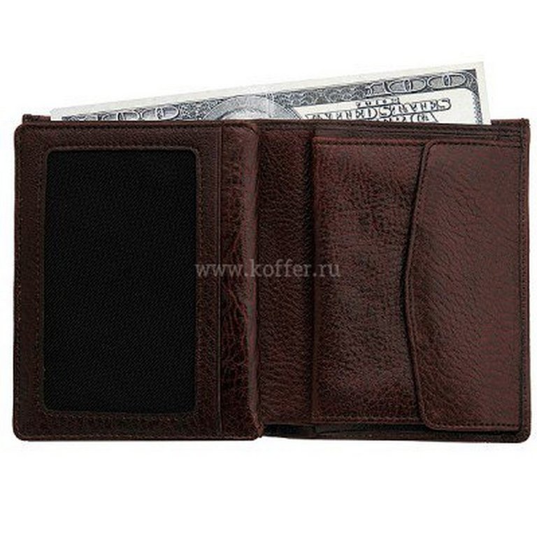 Портмоне Dr.Koffer 13*10,5см, нат. кожа, коричневый
