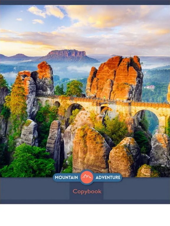 Тетрадь 80 лист кл. А5 на скрепке "Чарующие пейзажи" Prof-Press