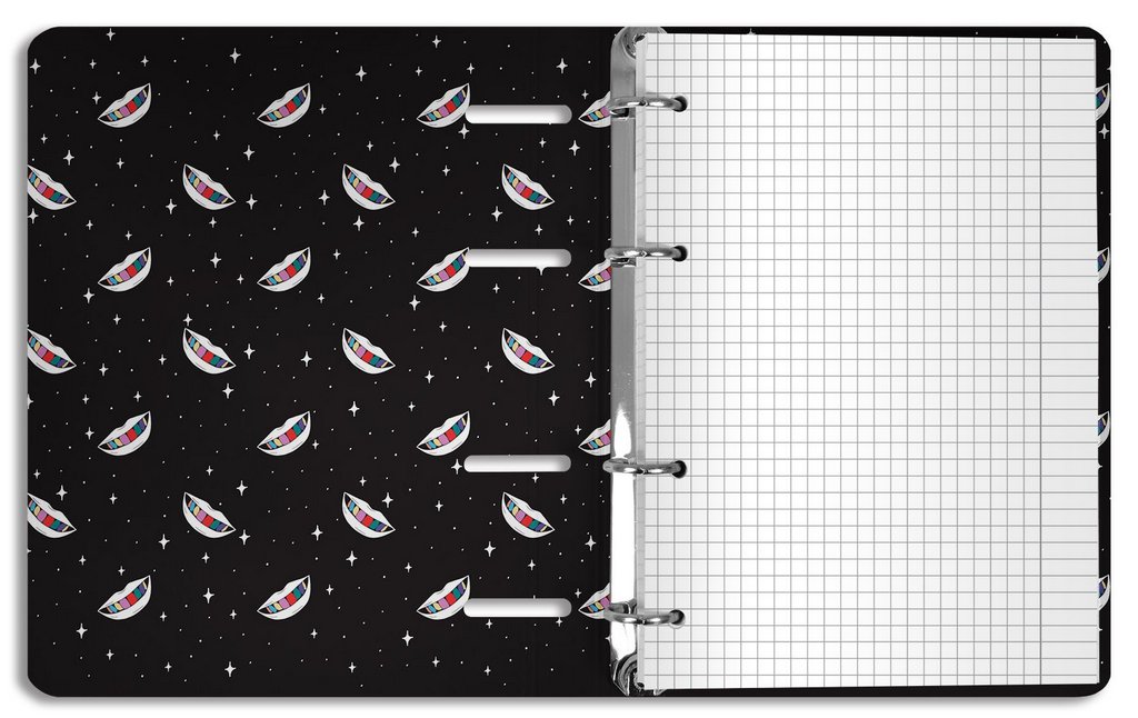 Тетрадь 120 лист кл. А5 на кольцах "THE ILLUSORY THINGS" тв. обл. soft touch