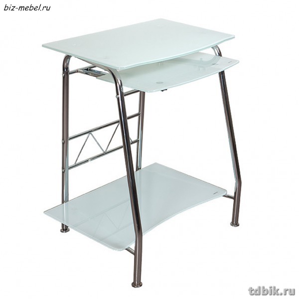 Стол компьютерный стеклянный GD-005 (760*600*500мм)