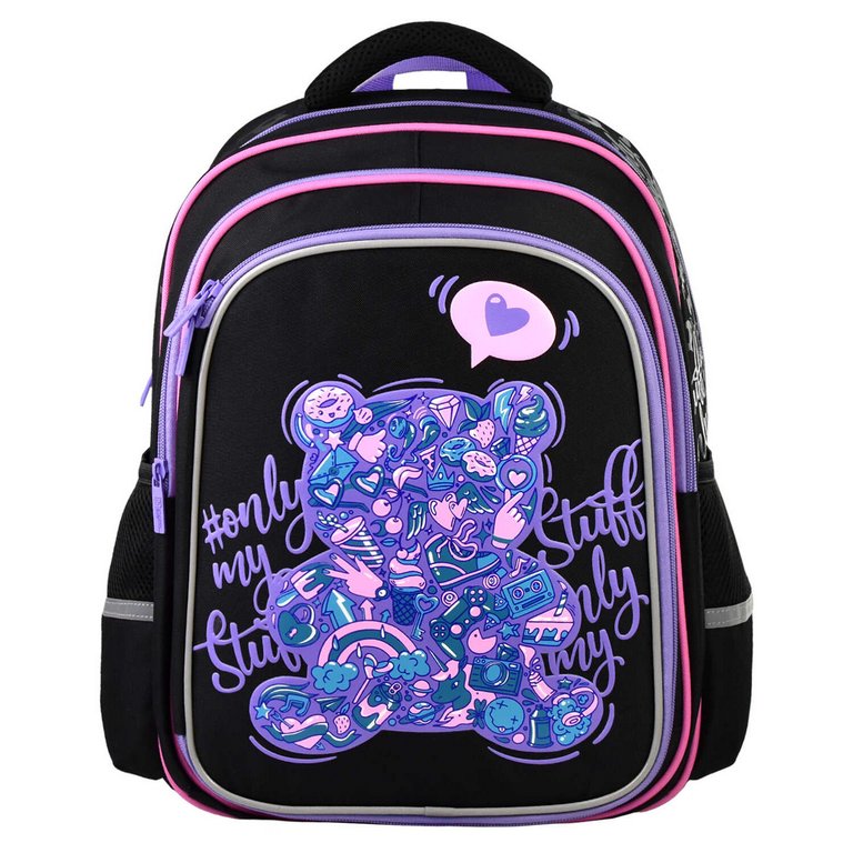 Рюкзак школьный для девочки Феникс+ "МАРМЕЛАДНЫЙ МИШКА" 38*29*13,5 см разноцветный