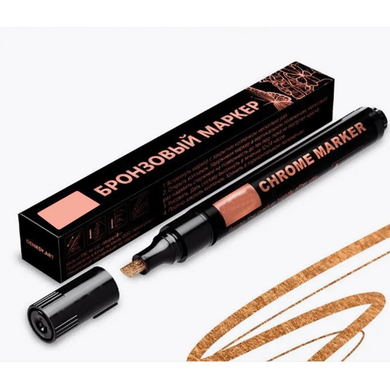 Маркер зеркальный 3 мм deVENTE "REPAIR & CRAFT. Bronze" перманентный, зеркальный бронзовый