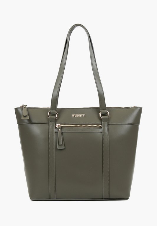 Сумка женская FABRETTI 29х28х12 см, нат. кожа, табачный