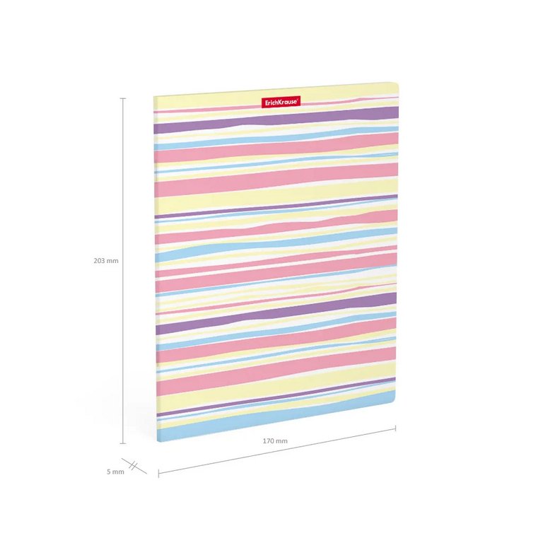 Тетрадь 48 лист лин. А5 на скрепке Pastel Lines" ErichKrause