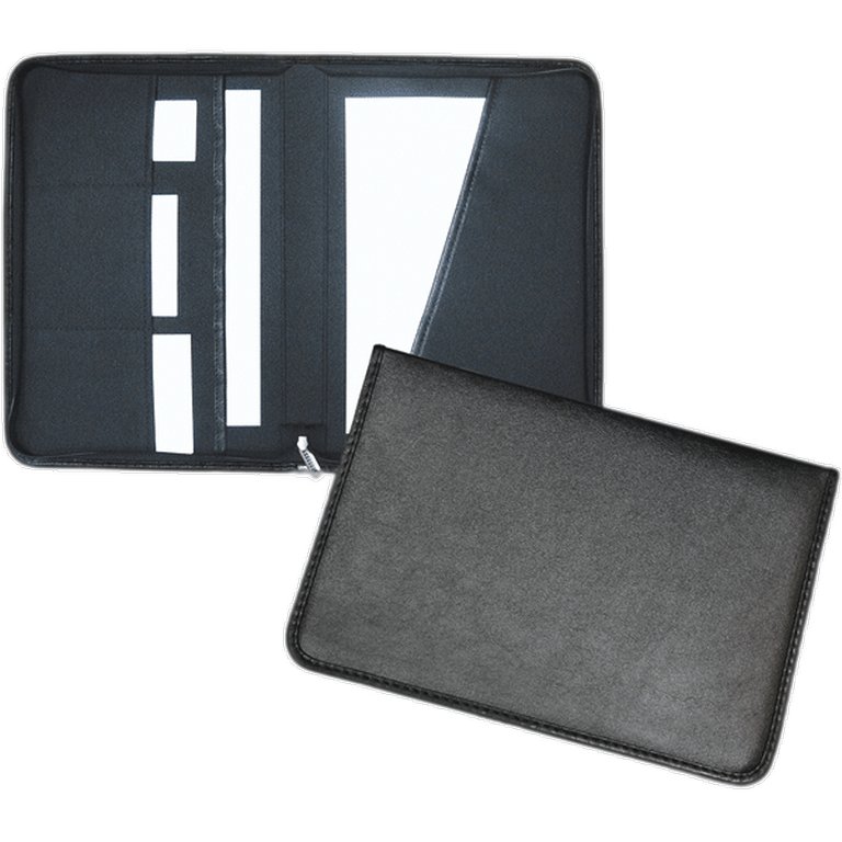 Папка  кож.зам. на молнии 37*25 см Attomex "Vista" черная