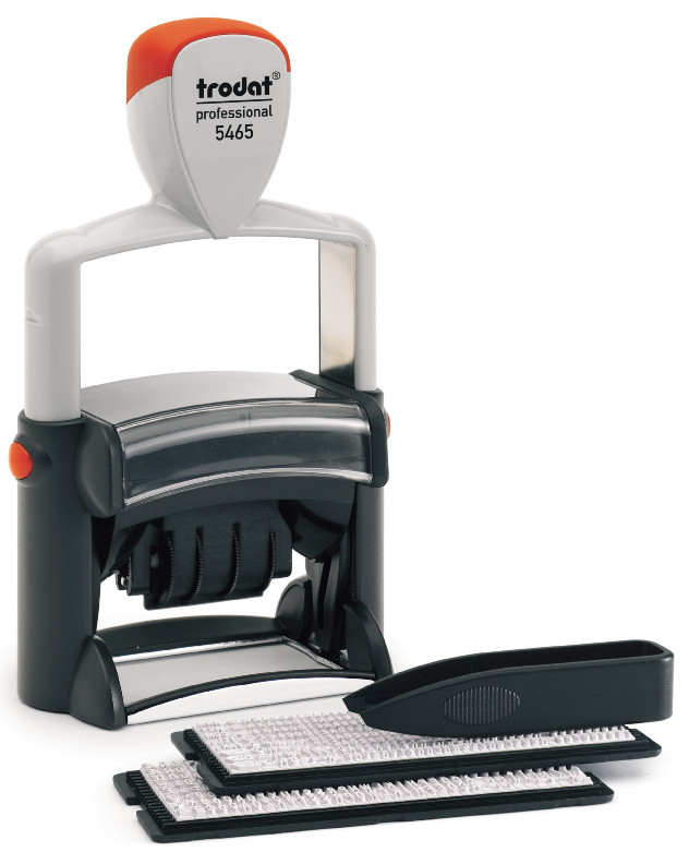 Датер самонаборный 4 стр. 56х33 мм 2 кассы Trodat, месяц буквами