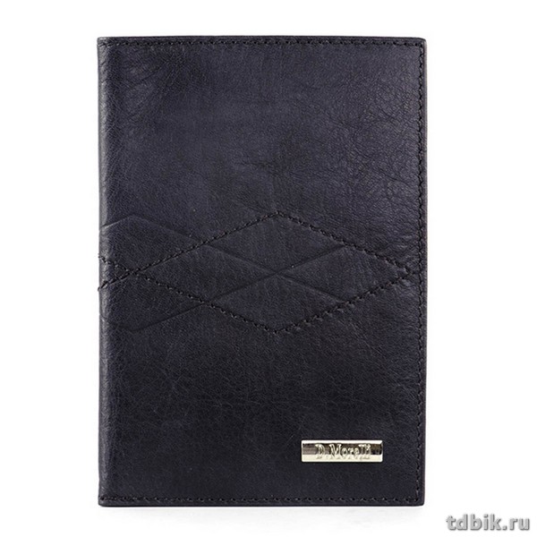 Обложка для паспорта D.Morelli "Бонд" с отделениями для карт, нат. кожа