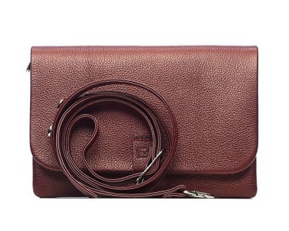 Сумка женская-клатч  D.Morelli , нат. кожа "Павия-2" бордо