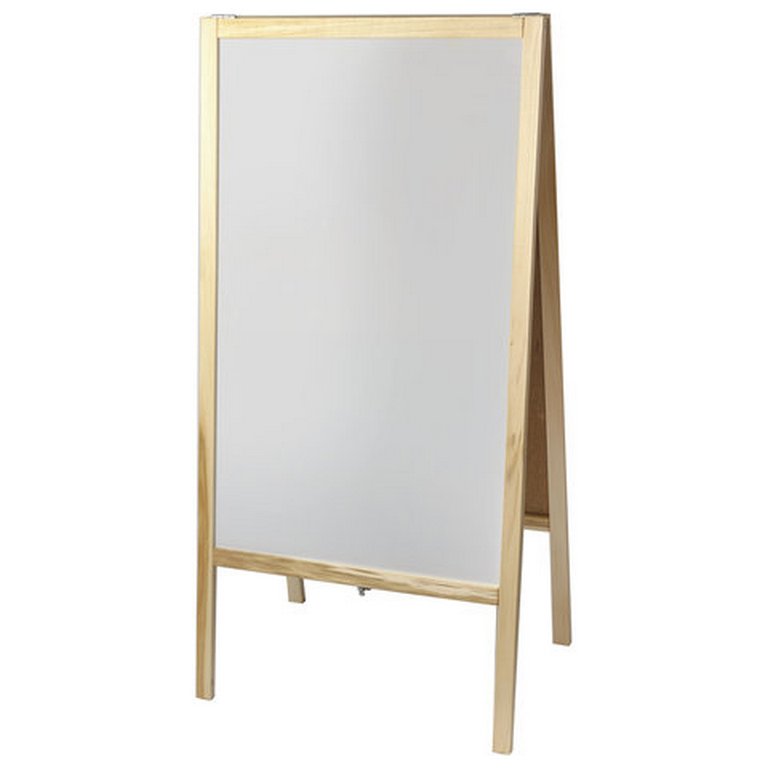 Доска двусторонняя 540*1090 мм маркерно-меловая  черн/бел, STAFF (рабочая пов-ть 48*80 см)