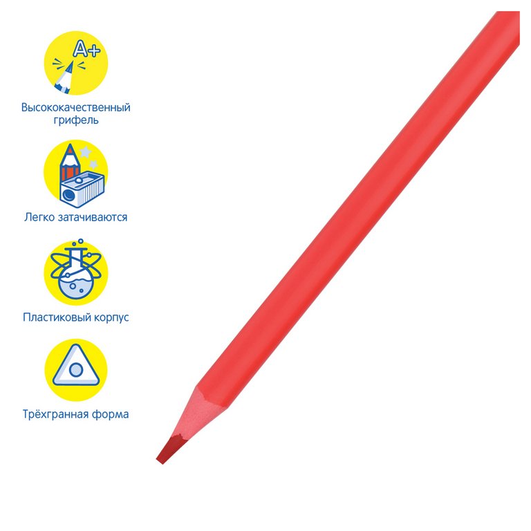 Набор карандашей  12 цв.  пласт. корпус Мульти-Пульти "Кот на крыше"