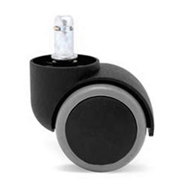 Колесо для кресла 5шт/уп , прорезиненные, шток 11мм, черные