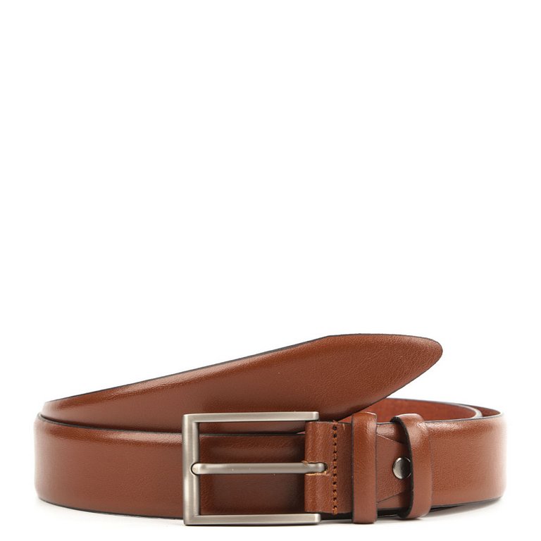 Ремень FABRETTI мужской, натуральная кожа, размер 125, рыжий