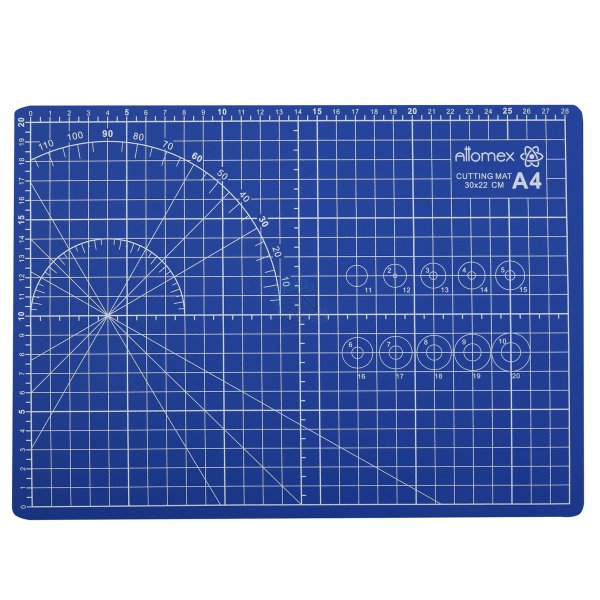 Мат для хобби А4 (30x22,5см) для резки, толщина 2мм, двухсторонний, трехслойный Attomex